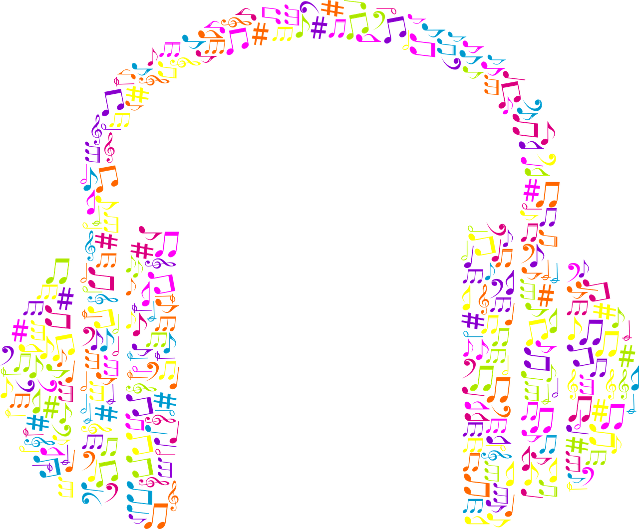 Music Sign On Headphones PNG